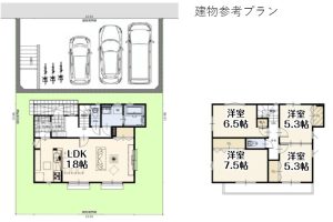 建物面積：約104.33㎡ 建物価格：1,880万円（税込） ※設計・外構工事・造成・地盤改良は別途費用となります。
